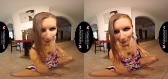 Jenifer Jane plays with her favorite dildo and masturbates