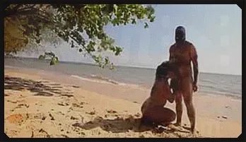 Ebony Seductress Twerks on Beach - Part 1