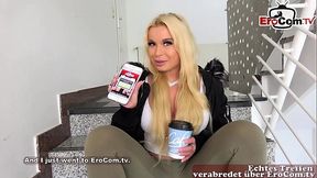 German small fitness model pick up a tall guy for funny Sexdate