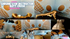 Macro Gym Instructor Butt Crush - Facesitting, Ass Smothering, Shrinking Fetish, Ebony Ass Fetish