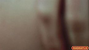 Blonde cutie sucking dick and masturbating