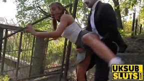 UKSubSluts com - English slut takes rough creampie and hard fucking