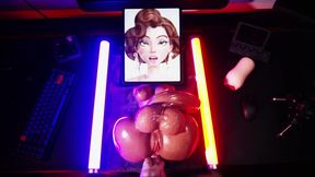 Latex Femboy Slams Futa Doll Gushing Cum Butt Plug Frenzy