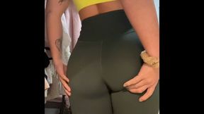 Slow-mo ASMR lululemon legging ass worship