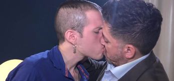 Hung twink Mark ass licks and barebacks chubby dad
