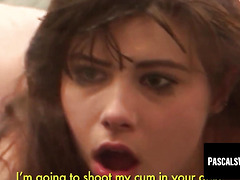 Juicy ass hottie Luna's creampie after hardcore sex