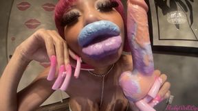 RubyDollLipz's Colorful Kisses+Cock Toy #1
