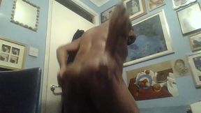 Chubby Sissy Gets Sweaty With Big Black Cock During Steamy Workout Session