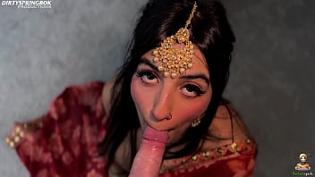 Aaliyah Yasin lets a white cock cum in her mouth