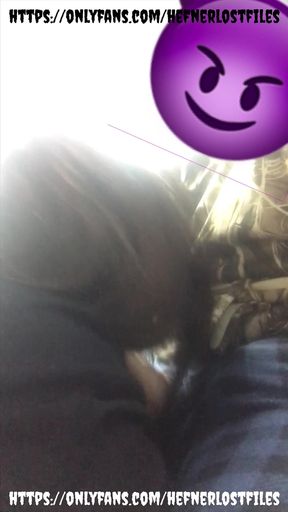 Quick Cumshot in Her Throat in an Open Field