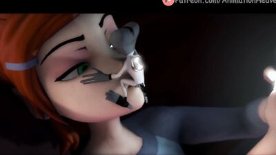 Watch Gwen's Alien-themed cartoon porn in 4K - a wild gangbang with a twist!