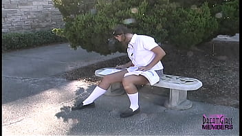 Student Has No Panties On Underneath Her Skirt