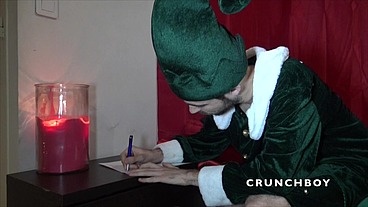 Slut fucked bareback by 2 boys dressed in Santa claus for christsmas