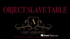 OBJECT SLAVE TABLE Slave is used as a table Sklave wird als Tisch benutzt Latex - BDSM - Objekt - Objectification - Lack