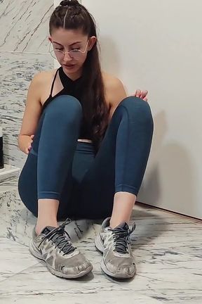 My Nike Sneakers Soaked by My BF's Cumshot Turned Me on