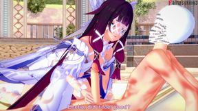 Columbina blowjob - Genshin Impact