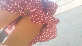 Sultry Asian Upskirt Temptress