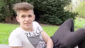 Cute Amateur Gets Drenched in Cum — Hot Gay POV Blowjob Scene – 18+