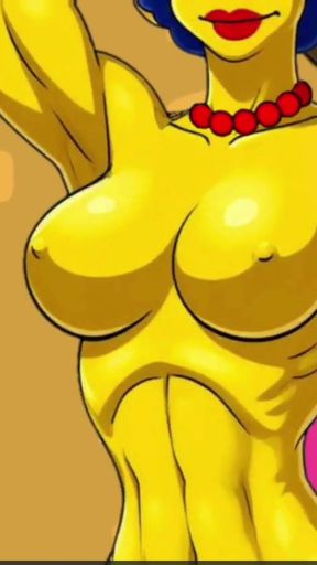 Captivating moment from &quot;New Fitness Trainer With a Big Black Cock for a Married Housewife. Cartoon. Simpson Parody&quot;