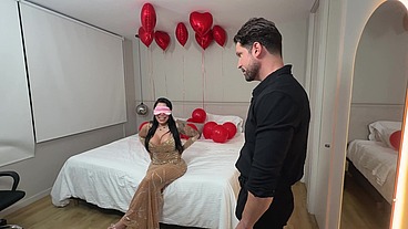 Creampie surprise for my big tit girlfriend