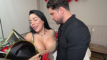 Creampie surprise for my big tit girlfriend