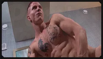 Muscle Hunk Guy Houston Solo Show in Military Setting video compilation