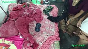 Ass pussy fucking cock sucking pussy sucking breasts sucking milk from the breast and sitting on the cock in doggy style and lying straight on Hindi audio