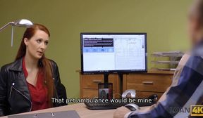 LOAN4K Alluring redhead wants a vet clinic and knows how to get it