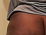 Bbw femboy shows off ass