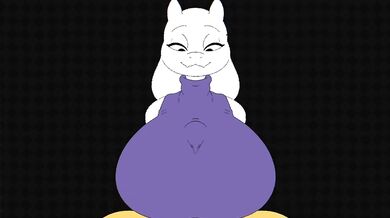 Bounce with Mama Goat deep throat Toriel's big tits