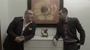Italian slut loves huge cocks, takes on two at once