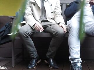 A bench rencounter turns into a public urinate humiliation