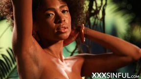 Cute Ebony Shemale Seduces With Passionate Pussy&#x1F32E;&#xFE0F; Movements