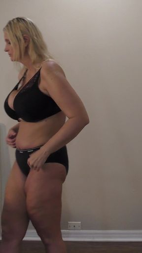 Underwear Bra and Panties Try on Custom Video No Sex
