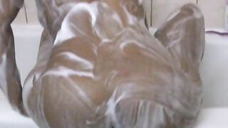 DAGFS - Voluptuous black slut in the shower