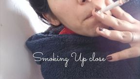 Smoking up close