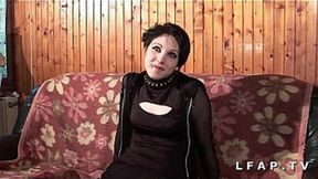 Serious French girl sodomized for her amateur porn casting