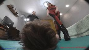 Amazing! BJ11 ( 3 Camera) We jump on him, spit, beat him with a belt [MP4]