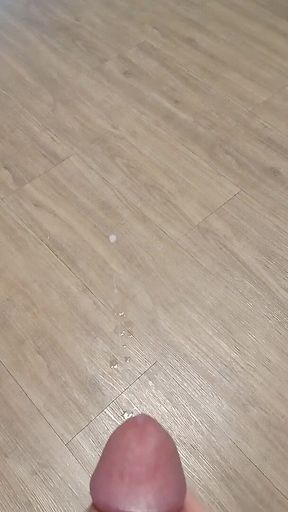 Cumming on the Floor in Slow Motion
