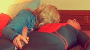 Granny Supergirl's Wild Adventure with Spiderman - A Steamy Encounter!