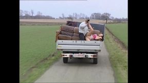 Horny MILF Had Sex on Top of the Truck While It Was Running
