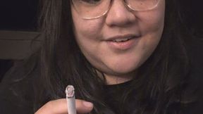 Melody Smoking and Shows Some Skin