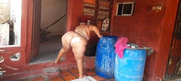 He Spied on My Stepmother While She Was Taking a Shower on the Terrace of Her House.