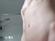Releaseing stress by pleasuring my hung cock with cumshot