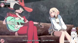 Watch Jazziuu's massive tits bounce while she squirts while getting her ass drilled by a futanari slut