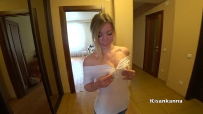 Blonde loves anal plug and rough sex!