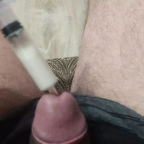 Someone else&#039;s sperm pours into my dick