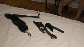 Femdom  a Man in a Penis Cage Is Dominated by Two Busty Women