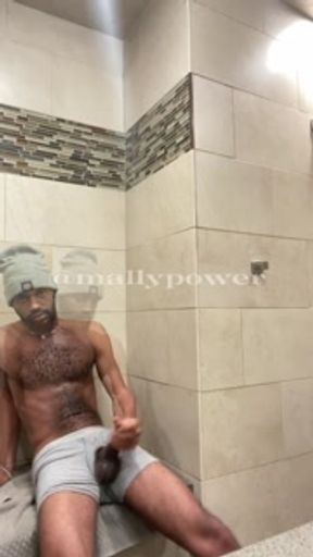 Big black dick cums