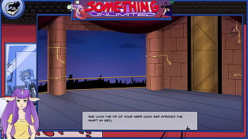 Big-dicked dude gets a Blowjob from a sexy maid, while a Vtuber plays a game